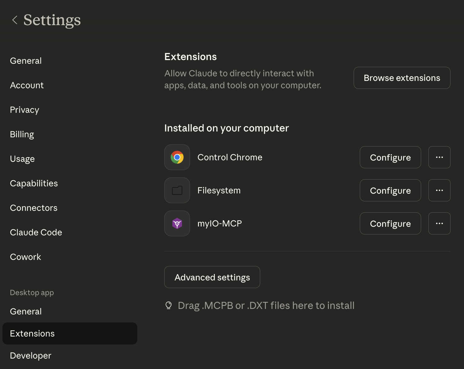 myIO MCP Server Setup